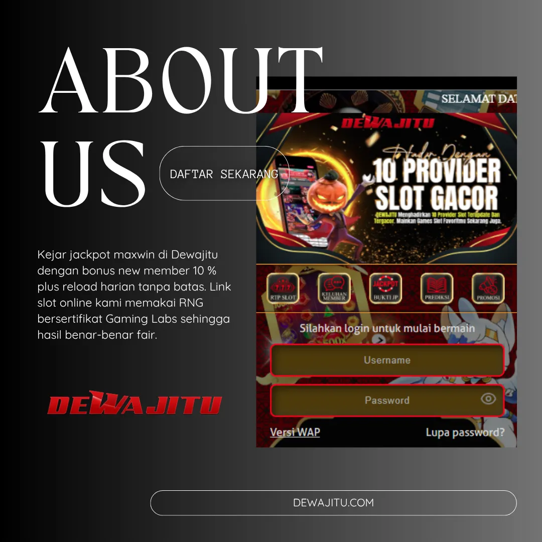 Jackpot Maxwin Dewajitu 🐇 Link Slot Online Terpercaya Bonus New Member 10%